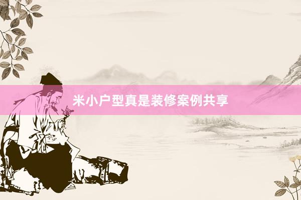米小户型真是装修案例共享